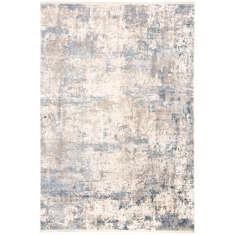 Viscose Abstract Indoor Rug, Rectangle 7'9" x 11'