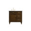 Meuble-lavabo 36 po Bordeaux-492142768