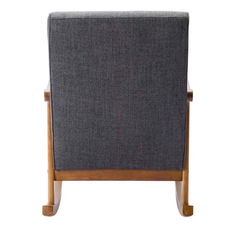 Solid Wood Rocking Chair, Grey