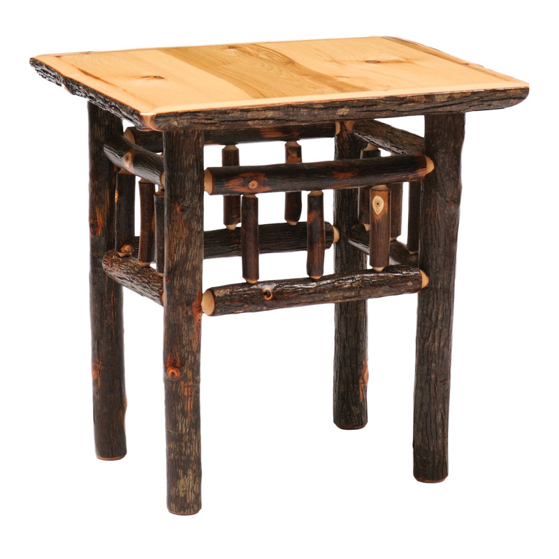 Table de bout Fireside Lodge Hickory, Noyer traditionnel