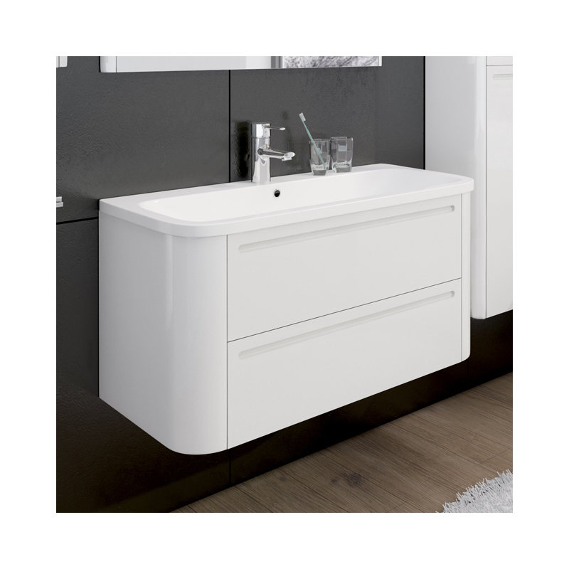 Janessa 98cm Single Bathroom Vanity Base Only in White