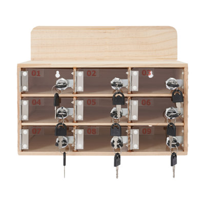 9-Slot Cell Phones Storage Cabinet