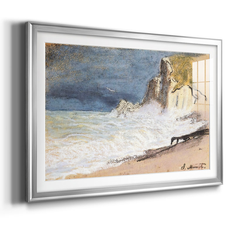 The Manneport, Etretat, Argent, H 15 po x l 21 po x P 1,5 po