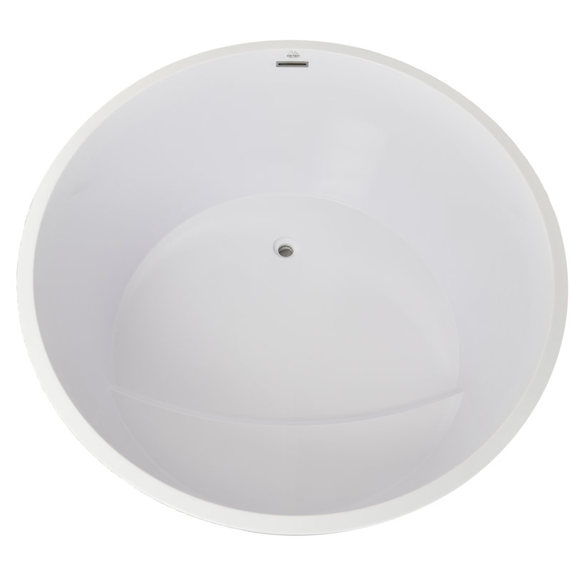 Mizu 52'' L Freestanding Air Bathtub, Glossy White