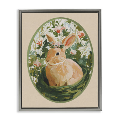 Bloom Nest Bunny Floating Frame, design by Yen