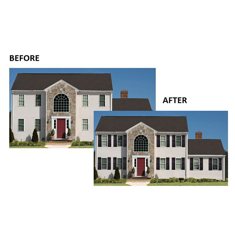 Black Polypropylene Raised Panel Exterior Shutters, 15'' x 59''