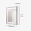 Armoire de salle de bain à miroir 20 po x 28 po à fixation murale. Brouillard, imperméable, à intensité variable. 3000K ~ 6000K, interrupteur tactile, tablettes de rangement, une porte à intensité variable, thermolaqué, 3 tiroirs