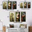 «Green Velociraptor In Jungle I», ensemble de 4 reproductions d'art sur toile-854787381-854787383