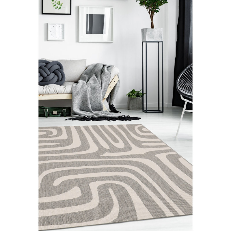 COMPASS ZEBRA GREY 160/230cm, Rectangle 120 x 170 cm