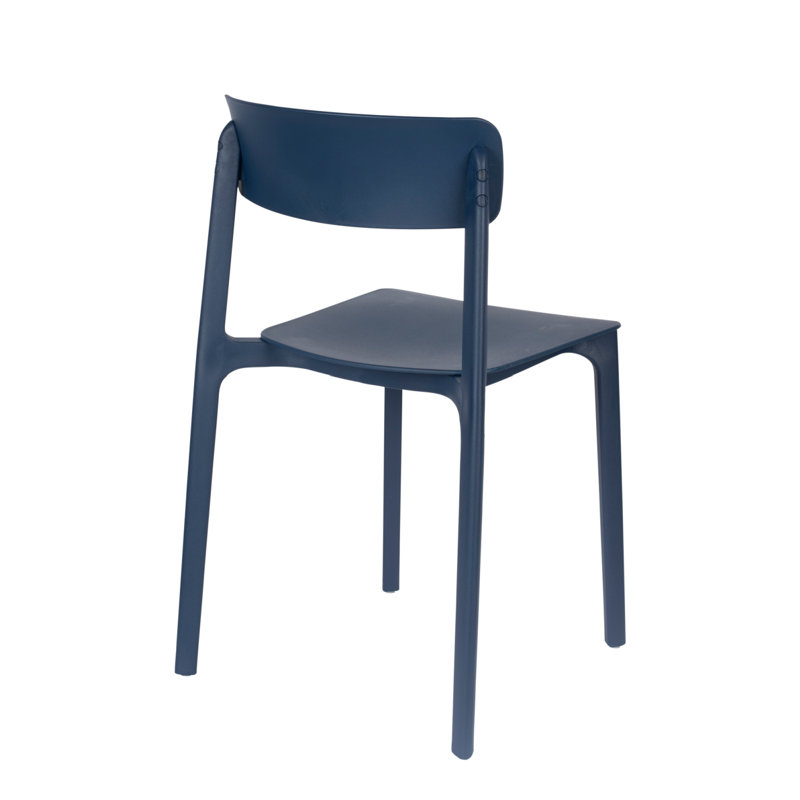 Outdoor Dining Side Chair, Blue