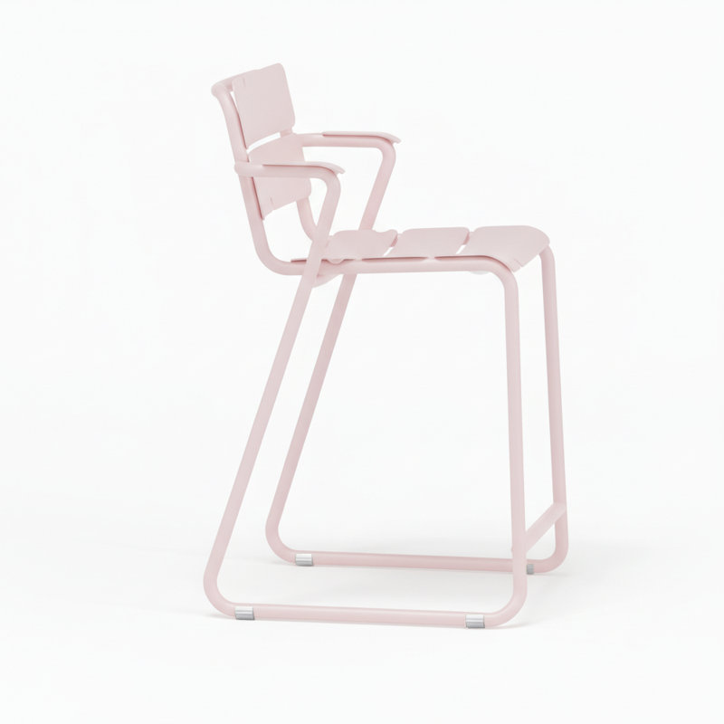 Tabouret Corail, Rose pastel