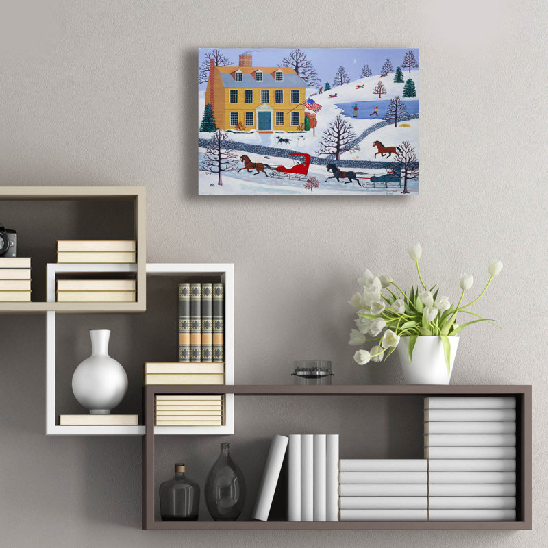 «Weekend invités arrivant» par Susan Henke, art en verre acrylique Wal Art, H 16 po x l 24 po x P 0,2 po