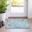 Tapis bleu sarcelle lavable à la machine intérieur / extérieur Xhevrie-1904306647
