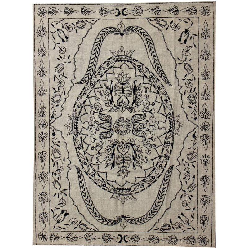 Roberson Rectangle 167 cm x 222 cm Oriental Hand Woven Kilim