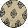 Arneshia Damask Sand/Black Area Rug