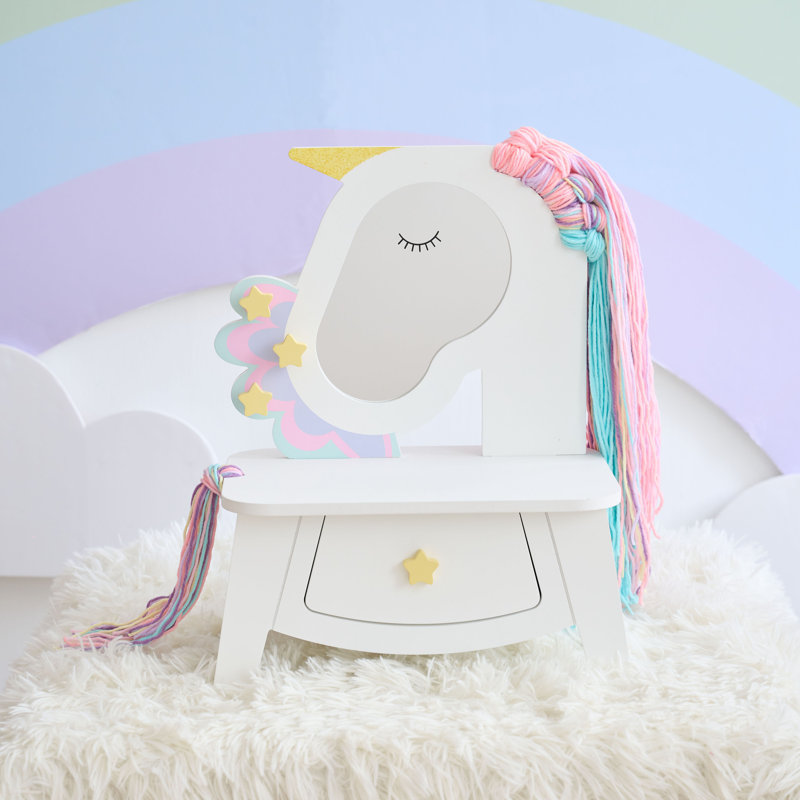 Ensemble de meuble-lavabo avec 5 pièces de maquillage Teamy Kids Dreamy Unicorn