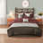 Elegant 7 Piece Bedding Sets Polyester Cal King, Embroidered Home Style