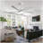 52 Inch Modern Ceiling Fan With Dimmable LED Light 5 Solid Wood Blades Remote Control Reversible DC Motor With Smart APP Control-1662782861
