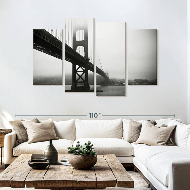 Golden Gate Bridge Lynelle Smoggy, H 54 po x l 84 po