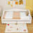Twin XL Upholstered Daybed with Trundle and LED and 2 Drawers-1109707462
