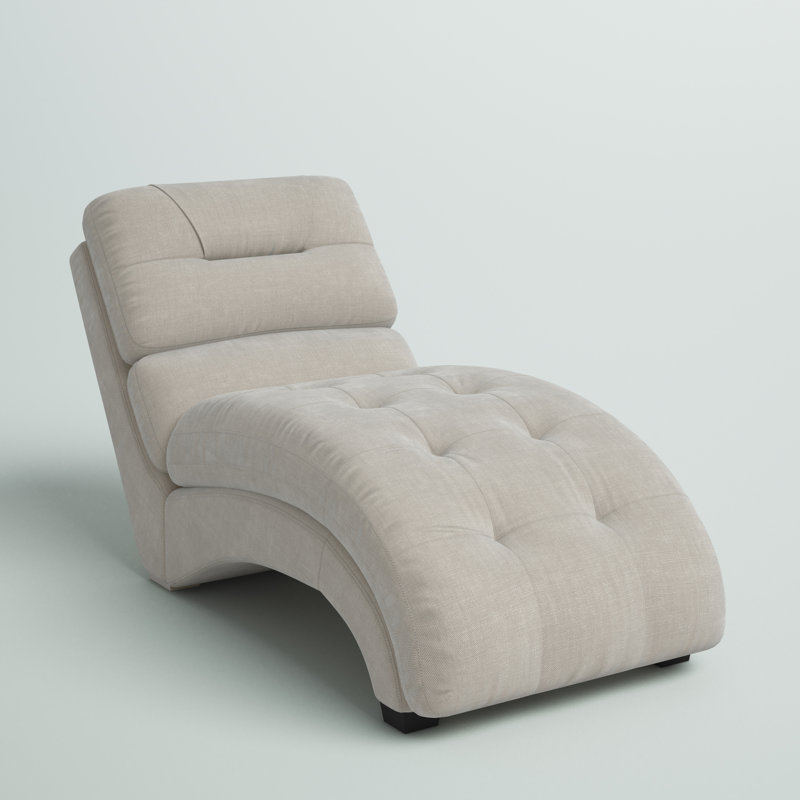 Raley Upholstered Chaise Lounge, Linen