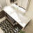 Oveline 60'' Double Bathroom Vanity with Resin Top-634519778