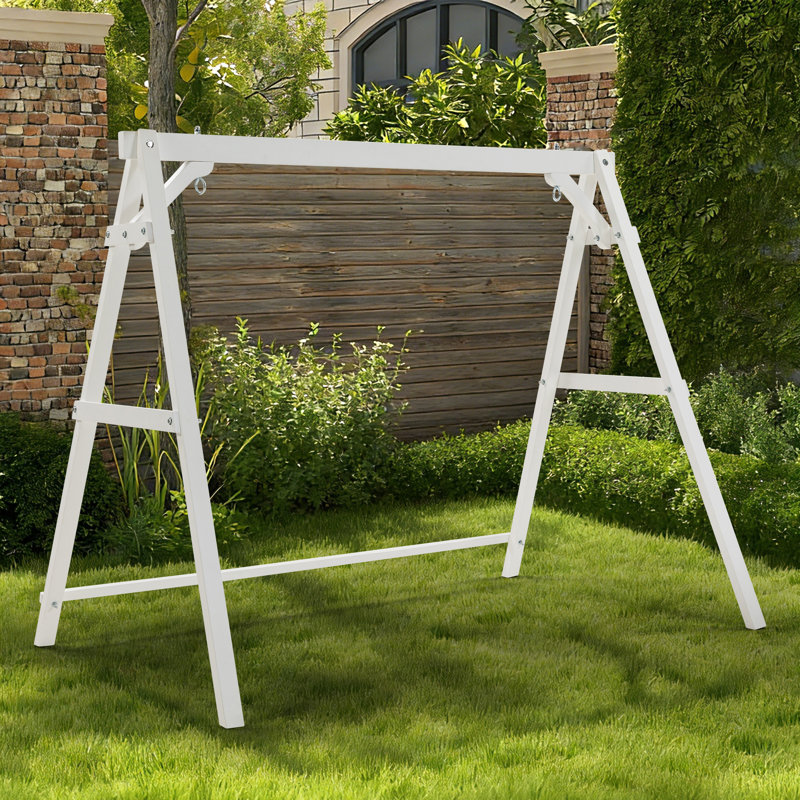Balancelle en bois massif, Blanc