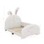 Twin Size Upholstered Rabbit-Shape Princess Bed