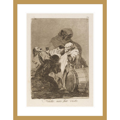Nadie nos ha visto. (No one has seen us.) by Francisco de Goya - Giclee Framed Print