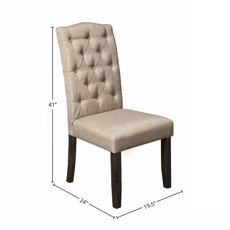 Chaises Parson capitonnées Bianca