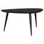 Table basse triangulaire noire en bois massif-1431245491