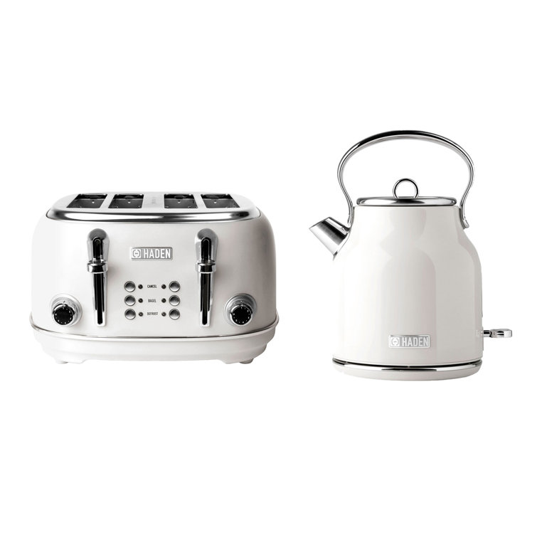 HADEN Poodle & Blonde 1.8 qt. Stainless Steel Electric Tea Kettle