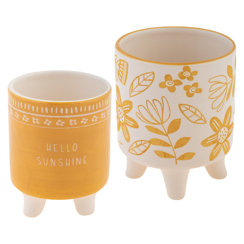 POT DE FLEURS À CIRE S / 2 BONJOUR SUNSHINE (S23)