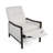 Fabric Recliner Chair Mid-Century Modern Recliner With Thicker Seat Cushion And Wooden Legs For Ultimate Comfort And Style-90727291