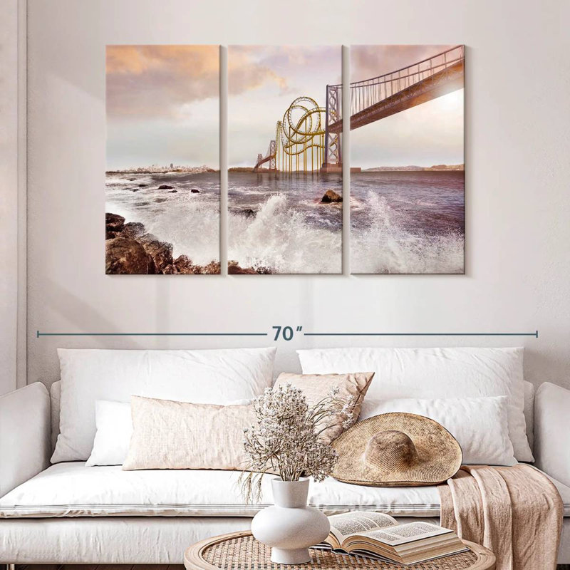 Roller Coaster Bridge, 32" H x 50" W