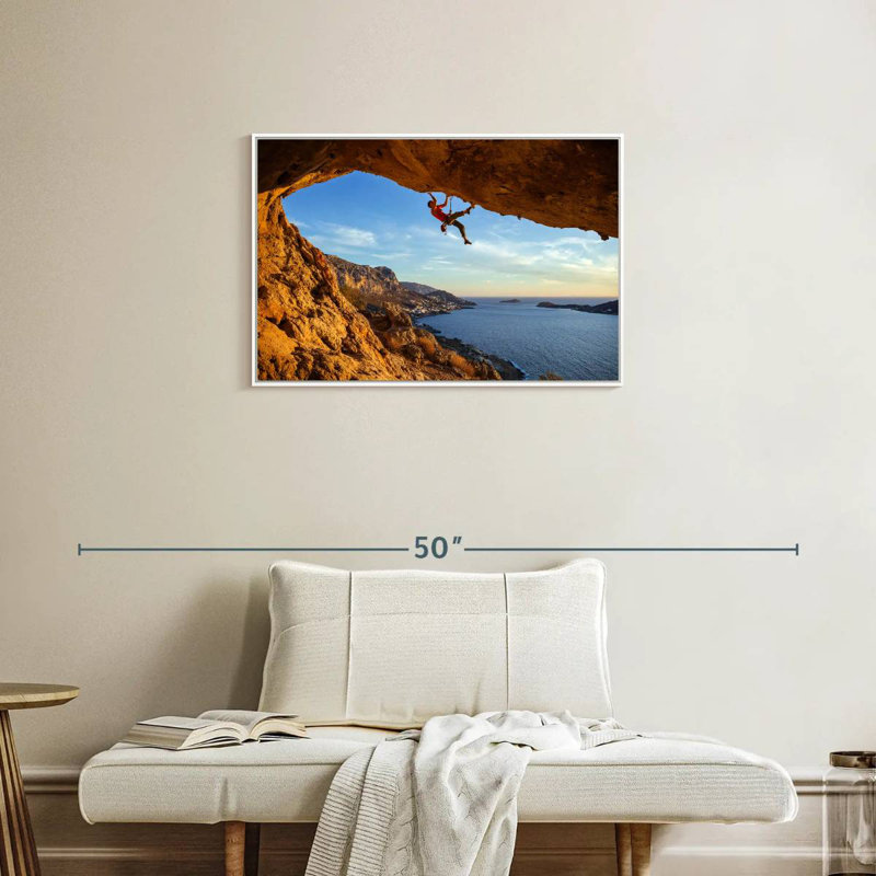 Escalade libre, Cadre flottant blanc, 31 po x 21 po