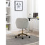 Chaise de bureau avec fonction pivotante à 360 °, hauteur réglable, pieds en métal doré, roue universelle, tissu de style moderne pour l'intérieur et matériaux modernes-1368370581
