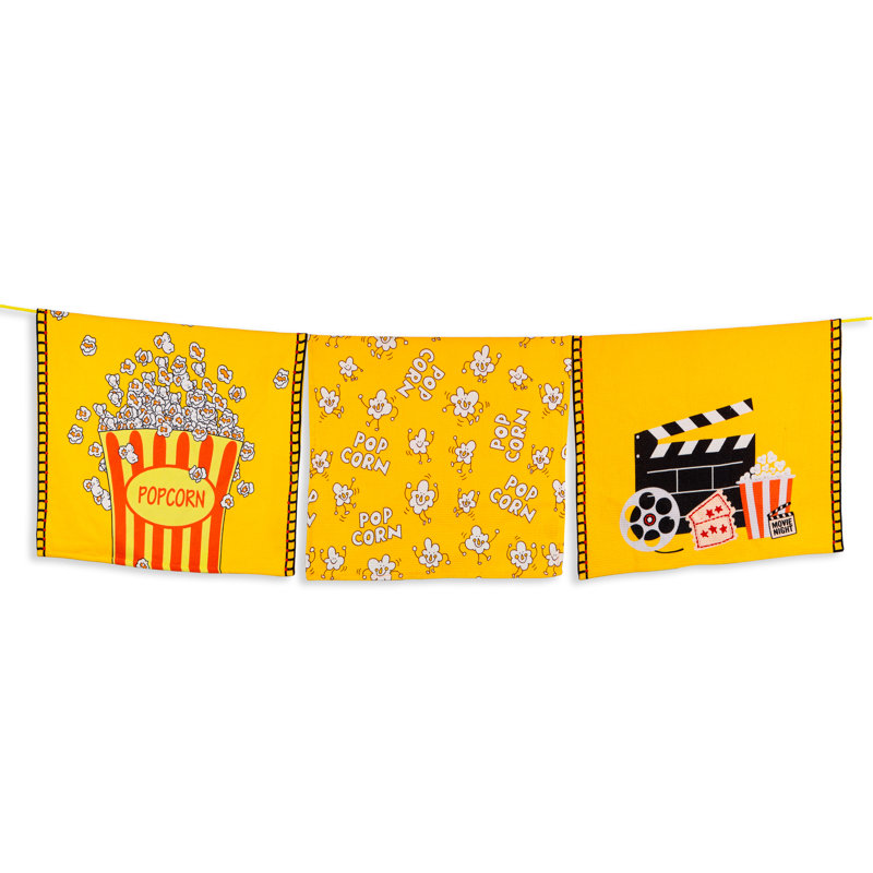 The Movie Night Artisan Kitchen Tea Towel Set of 3