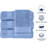Hamer 4-Piece Luxury Bath Towel Set – 100% Turkish Cotton, Ultra-Soft & Highly Absorbent, 30"x54", Elegant Dobby Design for Spa & Home-1795518383