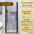 30 In. W X 75 In. H Reversible Pivot Semi-Frameless Shower Door In Matte Black Finish