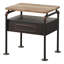 Chêne antique et table de chevet gris sable