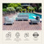 Patioflare Leaf Modular Patio Armchair, Grey