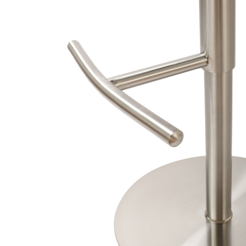 Tabouret de comptoir pivotant lisse Yark, Noir