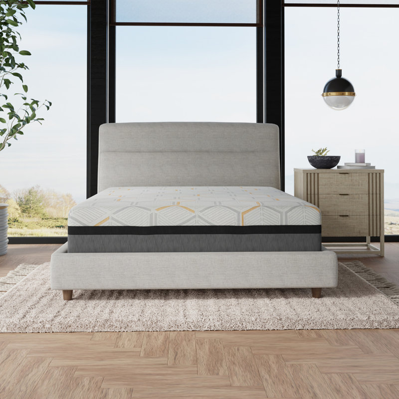 14" Hybrid Copper Gel Cooling Memory Foam Mattress with Edge Support and Air Ridge Foam, King