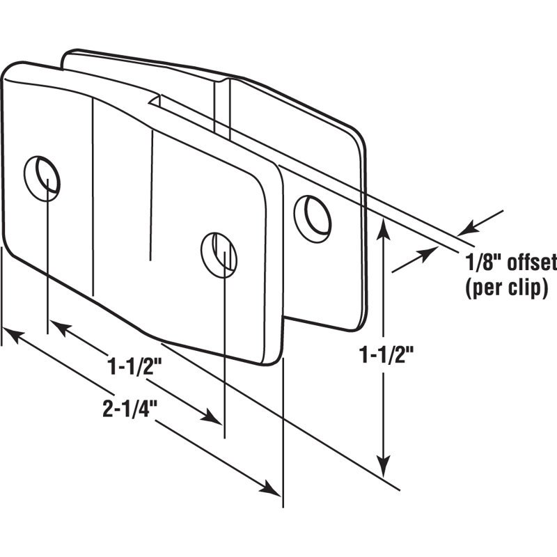 Prime-Line Alcove Clips