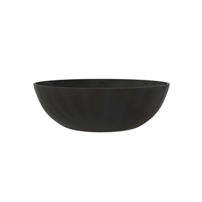 Fslefay 67'' Freestanding Bathtub Solid Surface Deep Soaking Tubs
