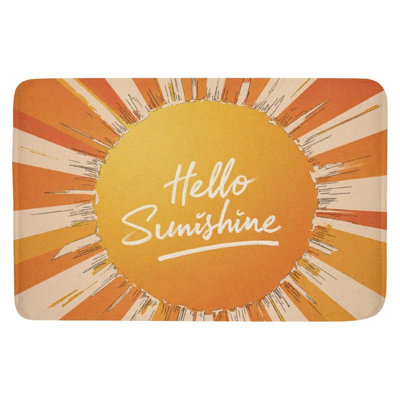 Tapis pour salle de bain Sunny Hello