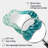 Green Turquoise Boho Feather Wave - Feathers 3D Shapes Irregular Modern Large Wall Mirror-107246184