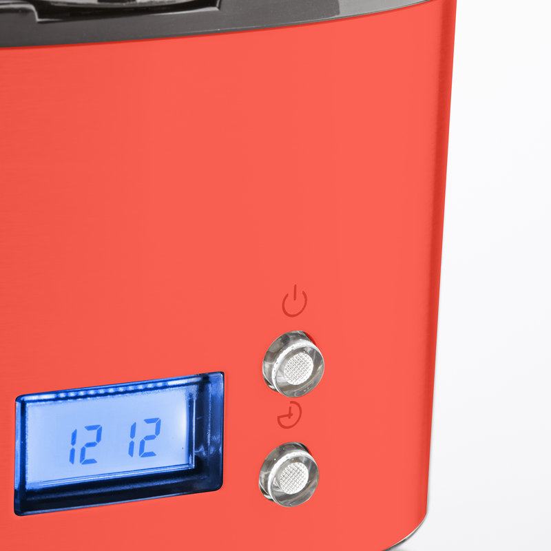 Rote programmierbare Kaffeemaschine MG30  rouge, Red/Black