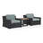Laderrian 2 - Person Patio Conversation Set with Cushions